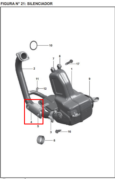 Platino curva mofle ns 200 original BAJAJ