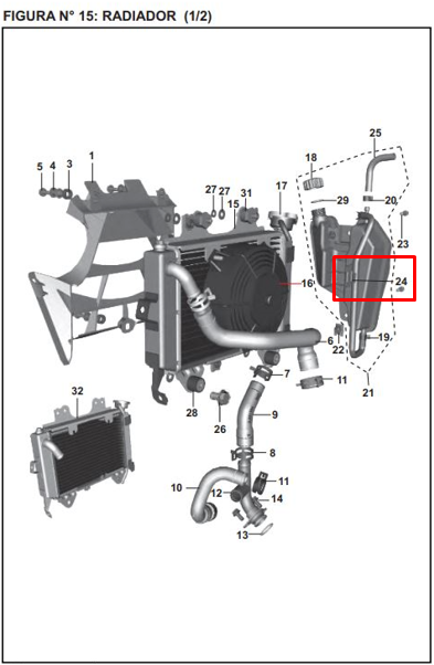 Manguera tanque res ns original 200 BAJAJ