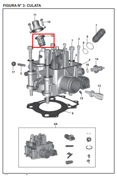 Termostato pulsar ns 200 BAJAJ original