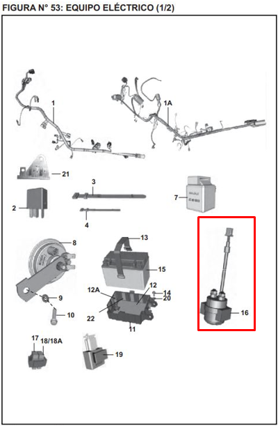Relay de arranque pulsar 135 - dominar 400 - discover BAJAJ 135 original