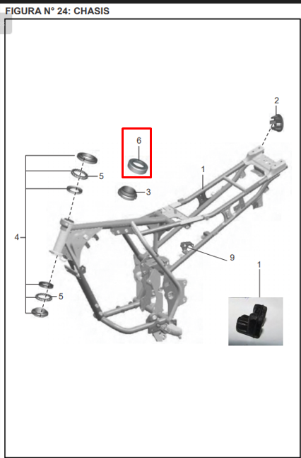 Tapa cunas discover 125/st 150 BAJAJ original