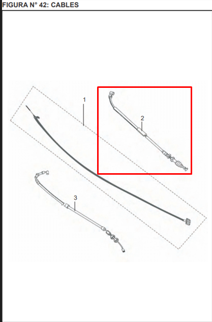 Cable acelerador discover st 125/str BAJAJ original