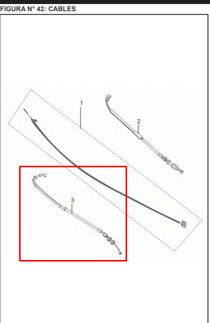 Cable de clutch discover st 125 BAJAJ original