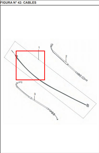 Cable tacometro discover 100m/110/125/125+/125st/150st BAJAJ original