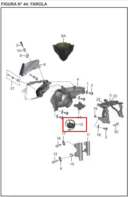 Socket de farola discover st 125 BAJAJ original