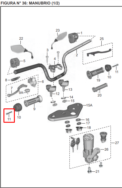 Tornillo cromado hallen 06xbajaj 40 original
