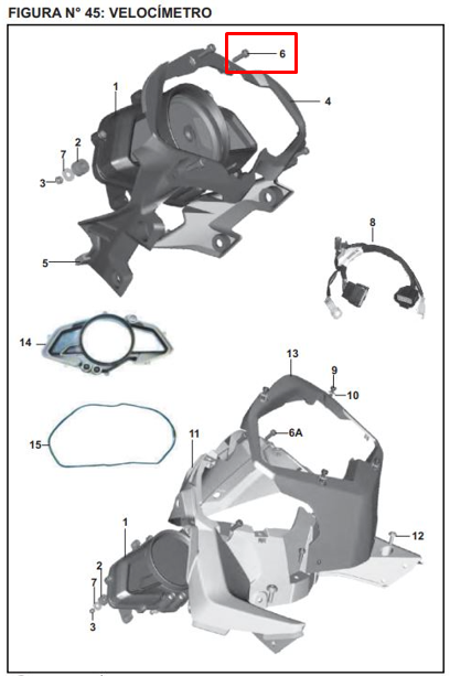 Tornillo 06xexp 15 pulsar ns 200 BAJAJ original