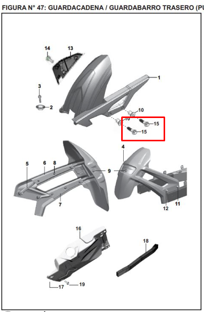 Tornillo 06xexp 15 pulsar ns 200 BAJAJ original