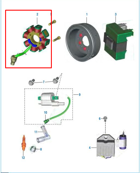 Plato de bobinas boxer bm 150 ks BAJAJ original