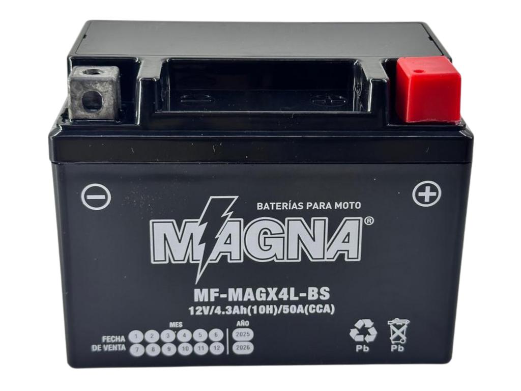 Batería magna ytx4l-bs HONDA C 90, C90, BIZ, CB 110 / KAWASAKI KMX 125 / SUZUKI TS CR 125