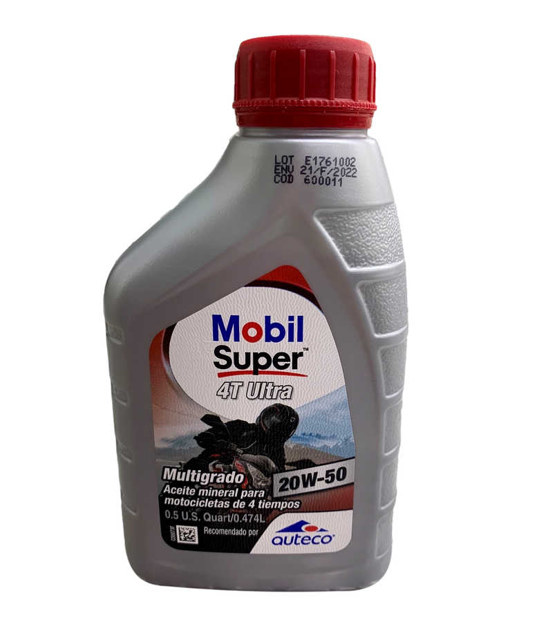 Aceite De Motor Mobil 20Wmineral 50 Ultra Tiempos 4 Pinta