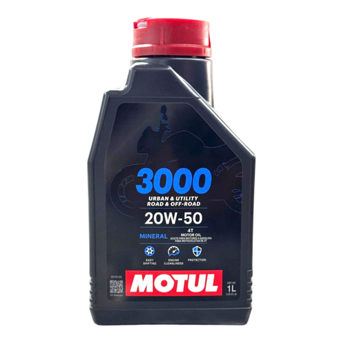 Aceite De Motor Motul 20Wmineral 50 Tiempos 4 3000