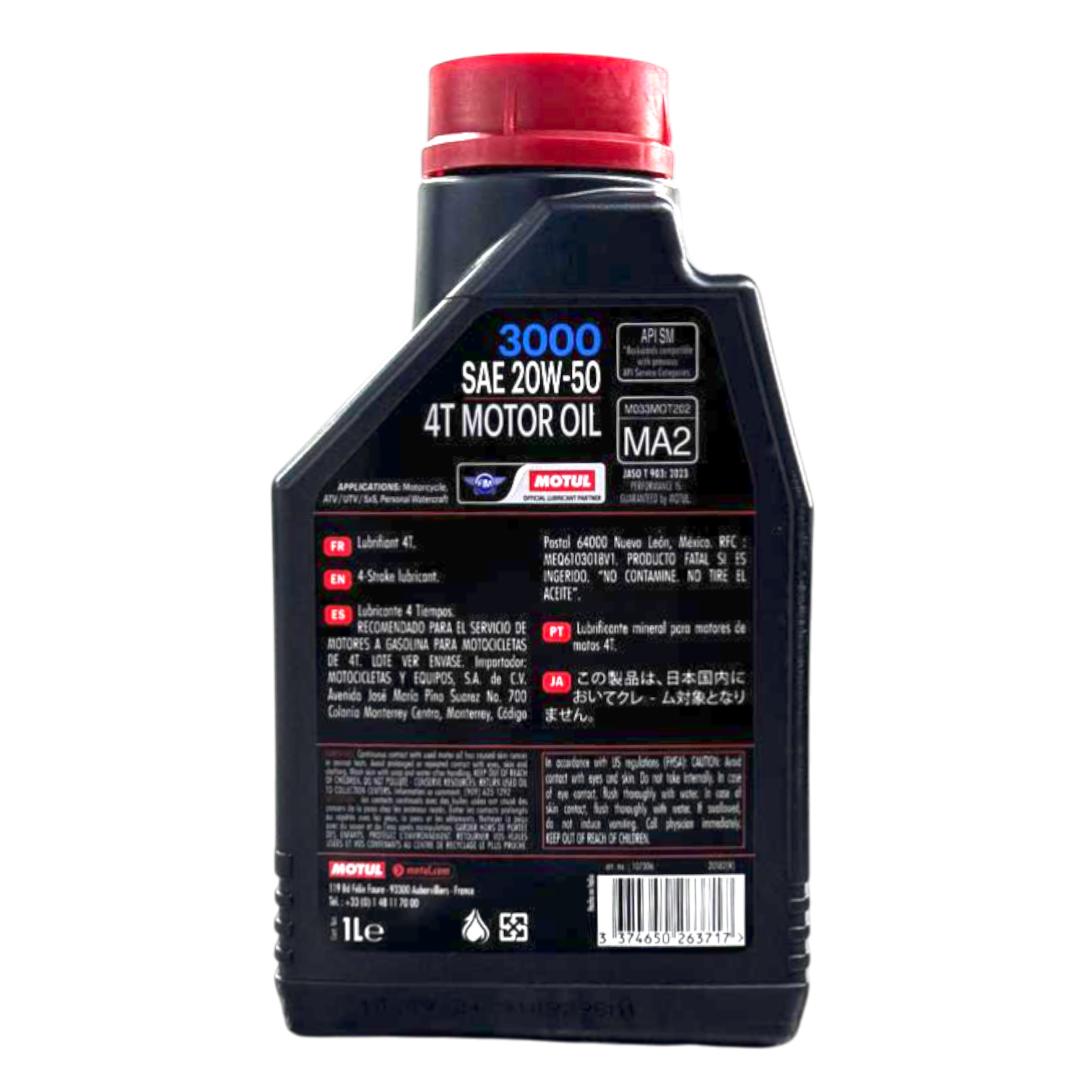 Aceite de motor MOTUL 20wmineral 50 tiempos 4 3000