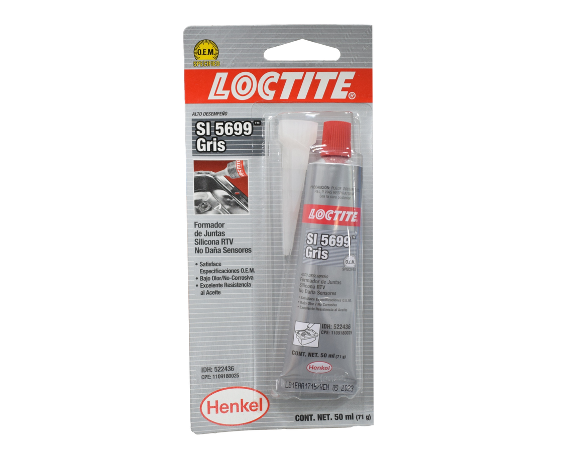 Silicona Loctite Gris Gramos 50