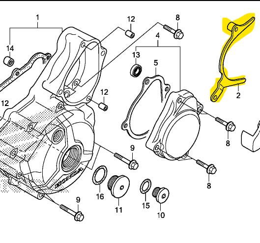 Guia de cadena xre HONDA 300 original