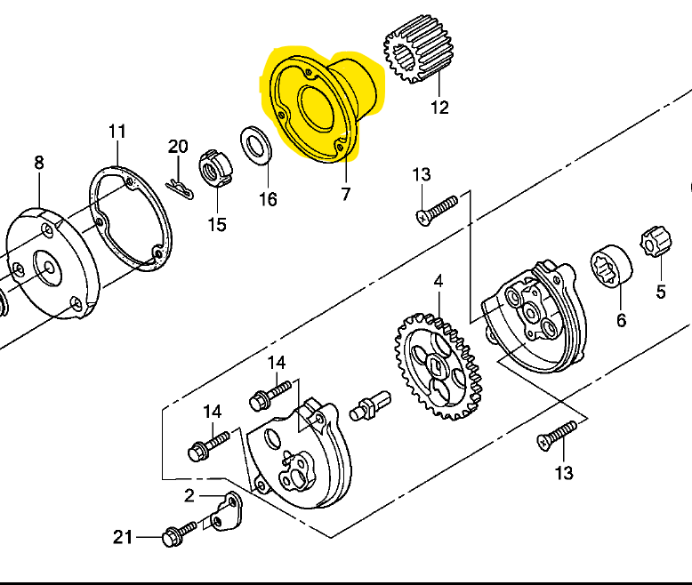 Rotor filtro de aceite e-storm HONDA 125 original