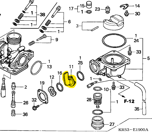 Llave de gasolina wave HONDA 100 original