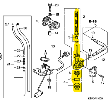 Llave de gasolina cbf HONDA 150 original
