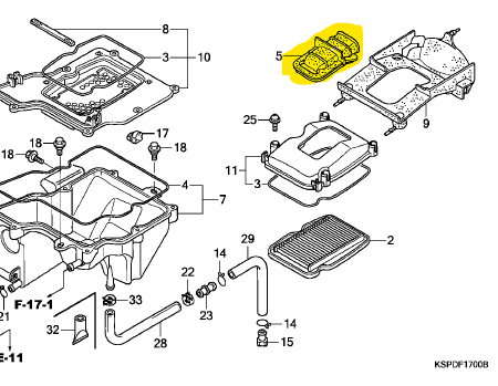 Conducto para filtro de aire cbf HONDA 150 original