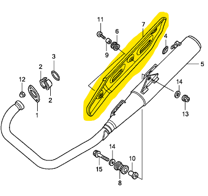 Rejilla De Mofle E-Storm Honda 125 Original