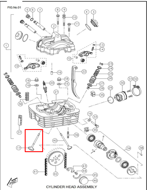 Valvula de admision rtr 160/tvs 180 original