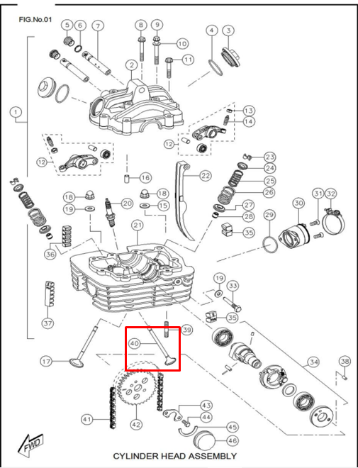 Valvula de escape rtr 160/tvs 180 original