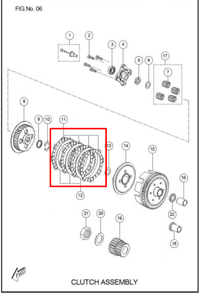 Disco clutch sport TVS 100 original (unidades 4)