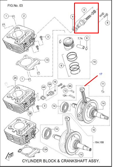 Tensor de cadenilla sport TVS 100 original