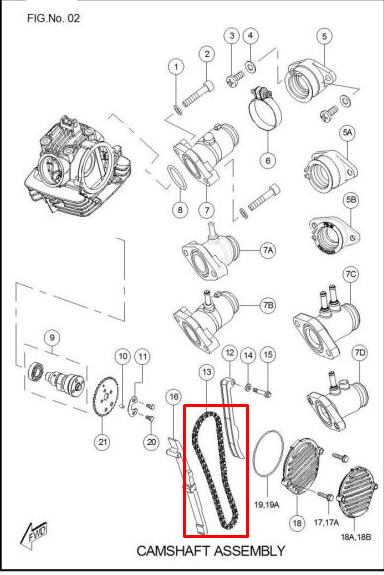 Cadenilla sport TVS 100 original (88l)