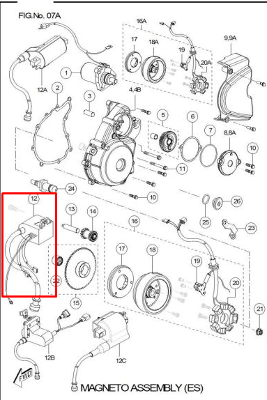Cdi sport TVS 100 original