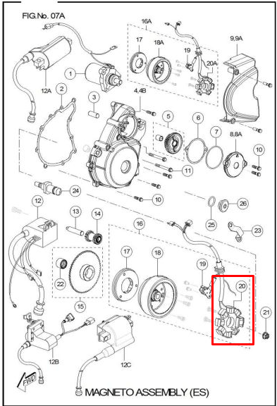 Plato de bobinas sport TVS 100 original (bobinas 8 - milimetros 84)
