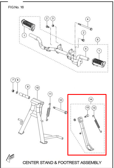 Gato lateral sport TVS 100 original