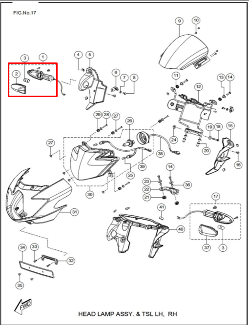 Direccional rtr 160/tvs 180 original (delantera derecha)