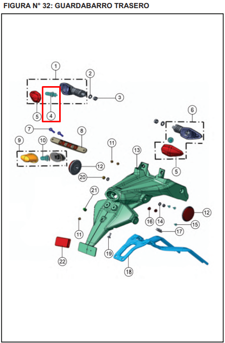 Bombillo de direccional rtr TVS 200 original