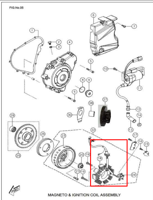 Plato de bobinas rtr 160/tvs 180 original