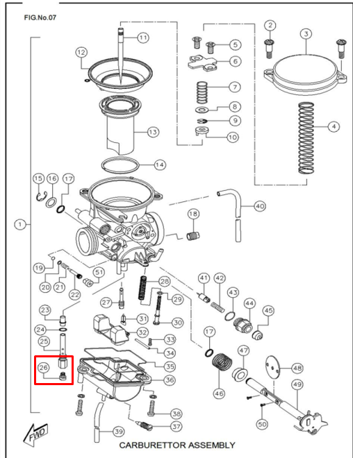 Boquerel de alta #rtr 125 TVS 180 original