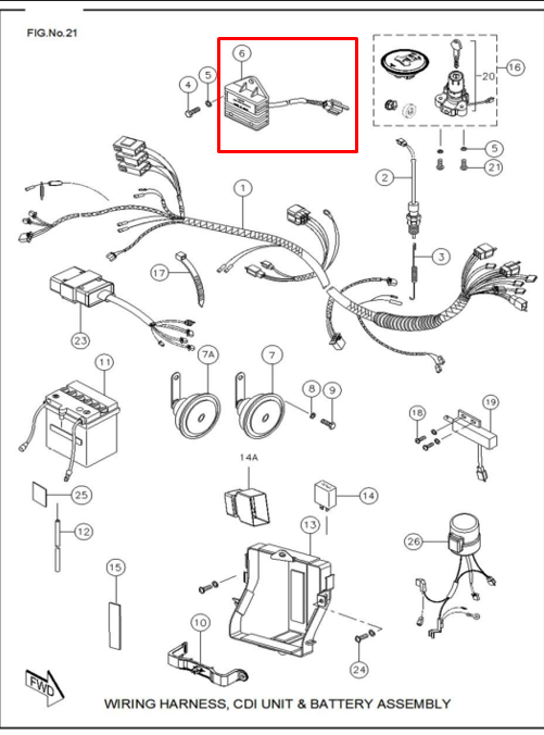 Regulador rtr 160/tvs 180 original