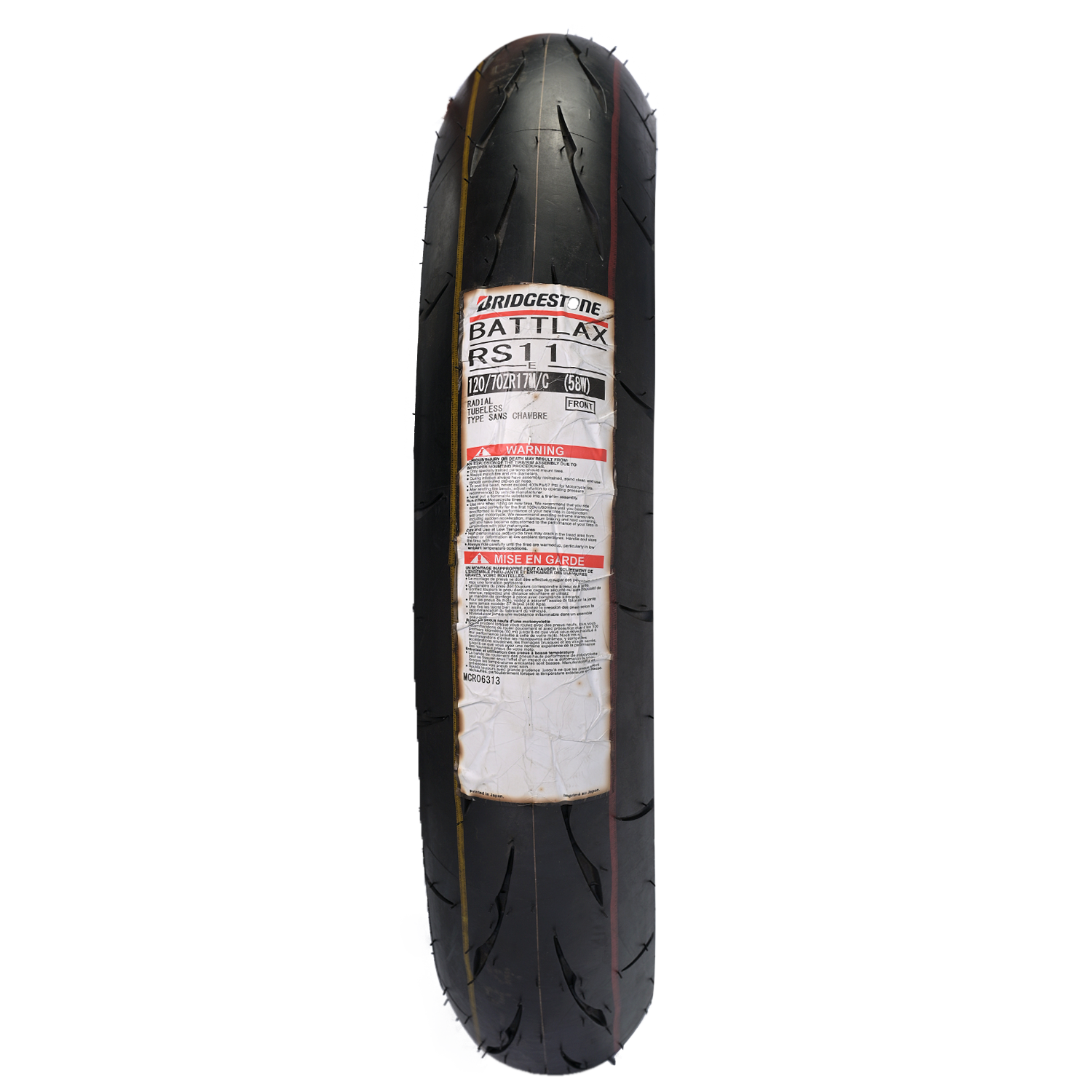 Llanta 120/70zr-battlax 17 rs11 58w BRIDGESTONE