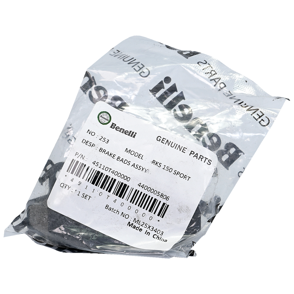 Pastillas de freno traseras tnt 25n - 180s - tnt 150i BENELLI original