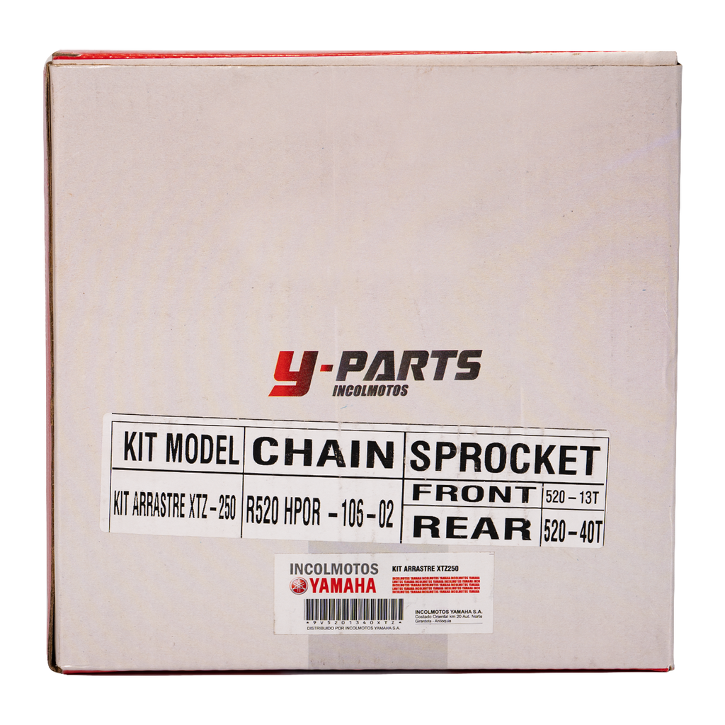 Kit arrastre xtz YAMAHA 250 original (13 dientes 40 - con oring)