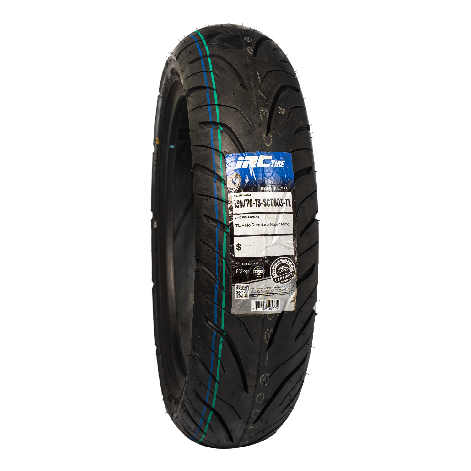Llanta IRC 130 70-sct 13trasera 003 sellomatic