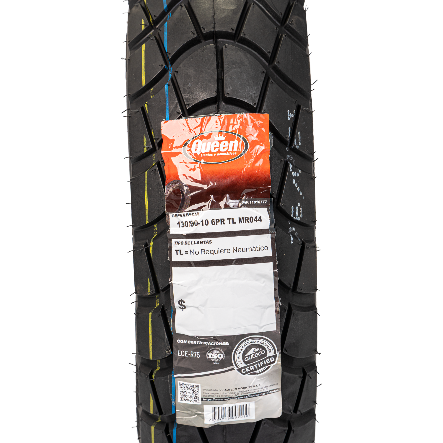 Llanta QUEEN tire 130 90-mr 10trasera 044 sellomatic