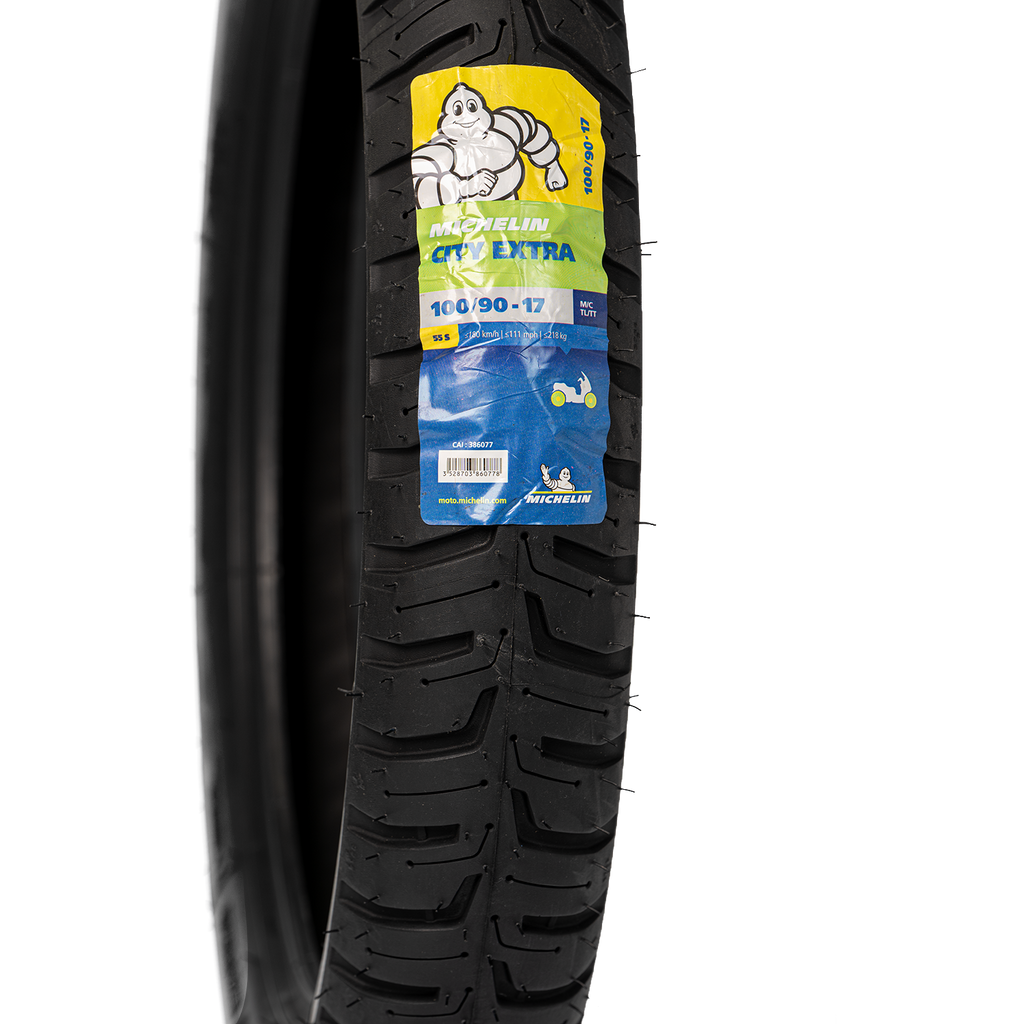 Llanta MICHELIN 100 90-city 17 extra trasera sellomatic