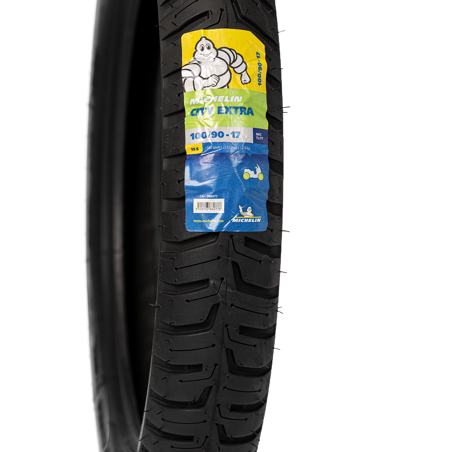 Llanta MICHELIN 100 90-city 17 extra trasera sellomatic