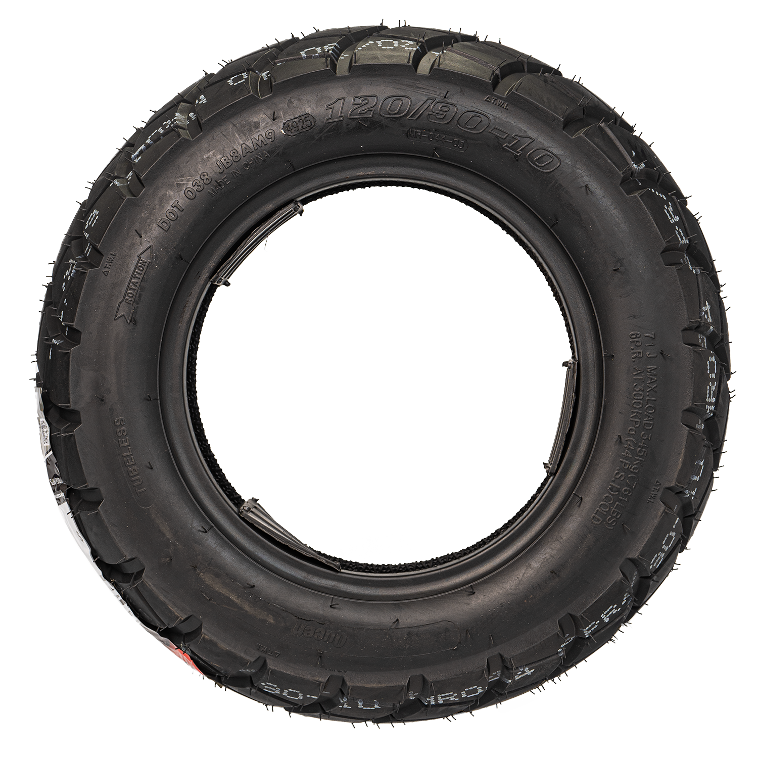 Llanta QUEEN tire 120 90-mr 10delantera 044 sellomatic