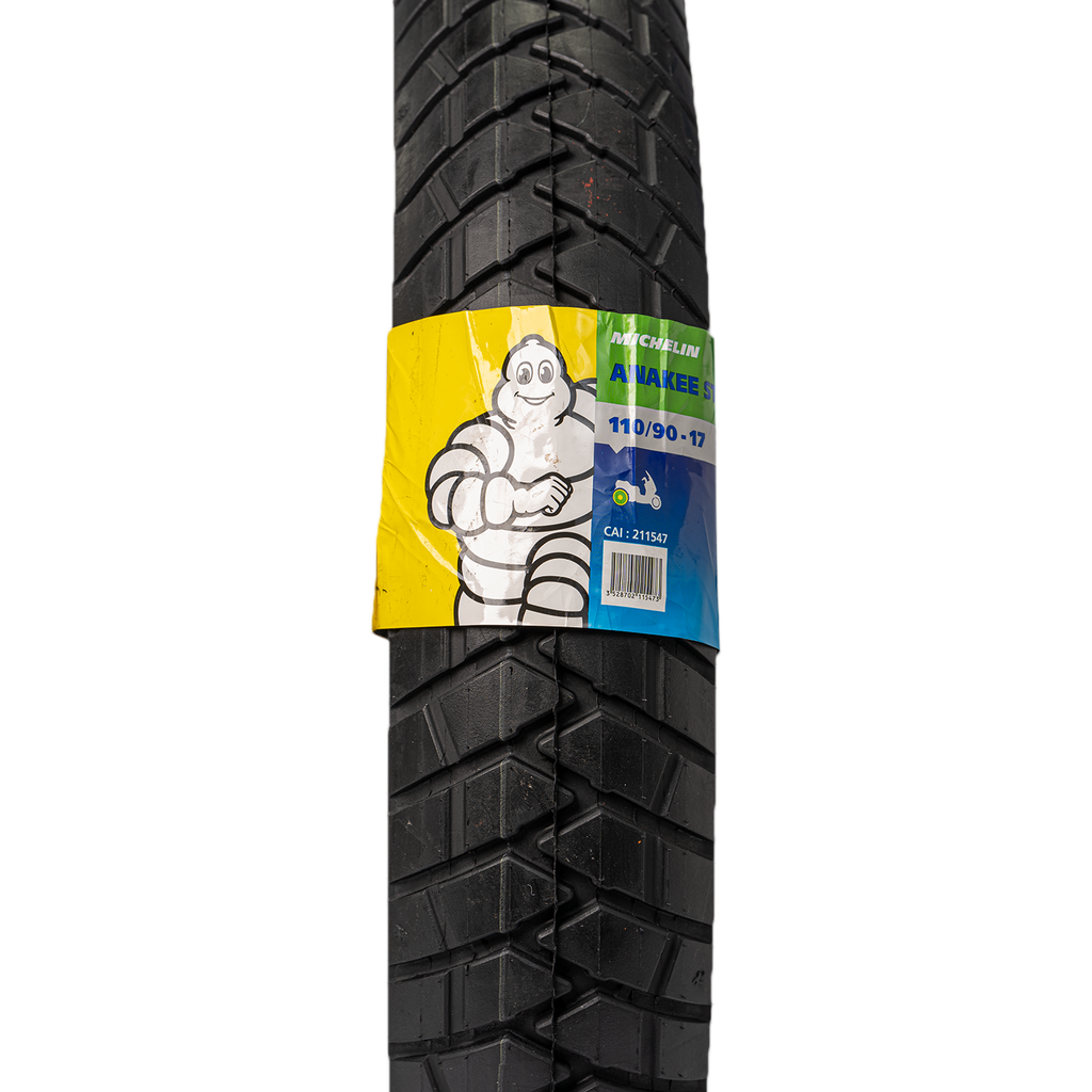 Llanta MICHELIN 110 90-anakee 17 street trasera sellomatic
