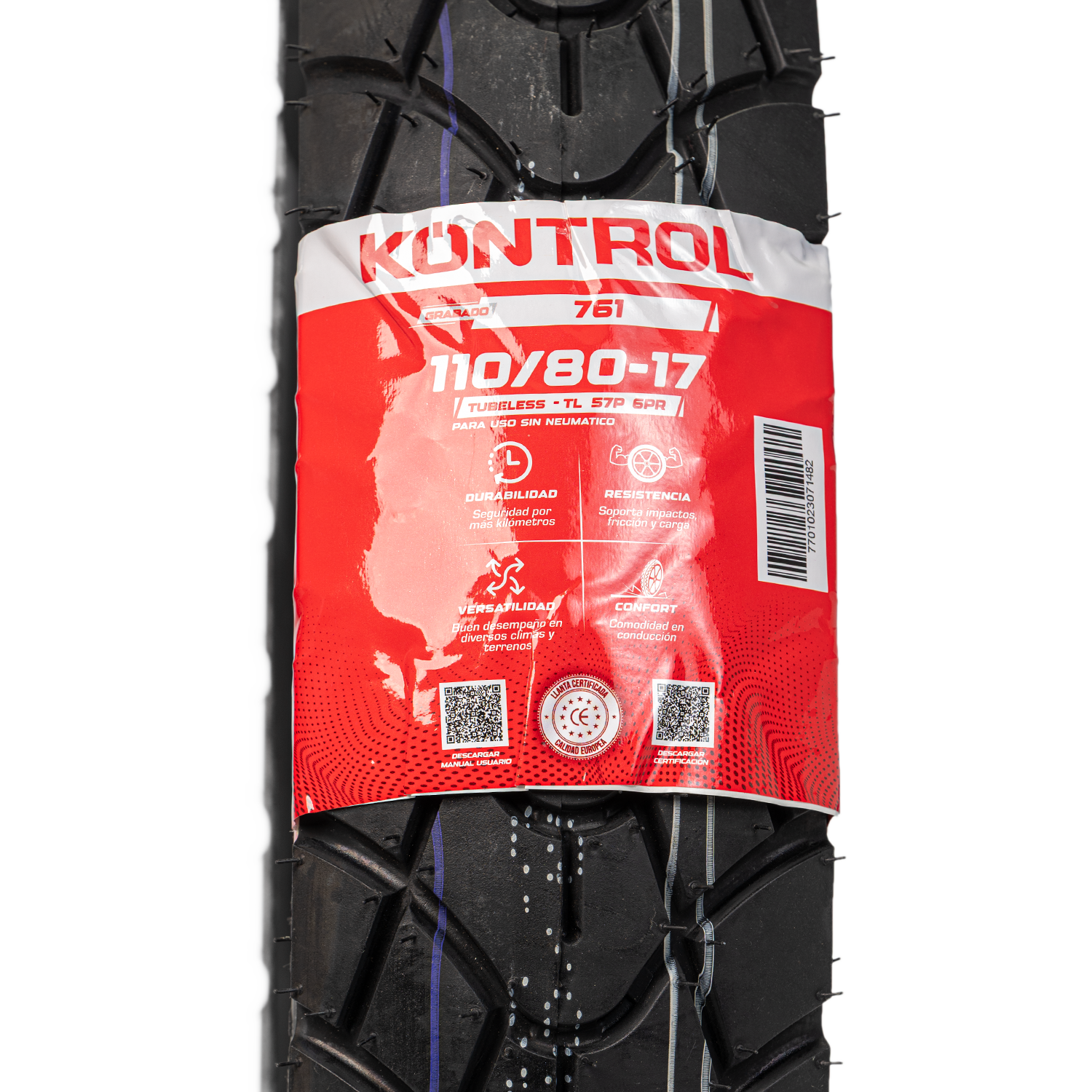 Llanta KONTROL 110 80-knt 17trasera 761 sellomatic