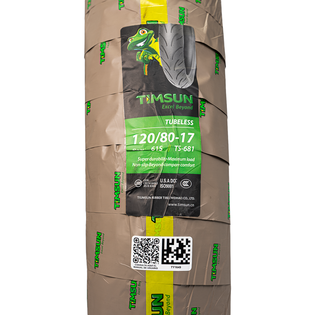 Llanta TIMSUN 120 80-ts 17trasera 681 sellomatic