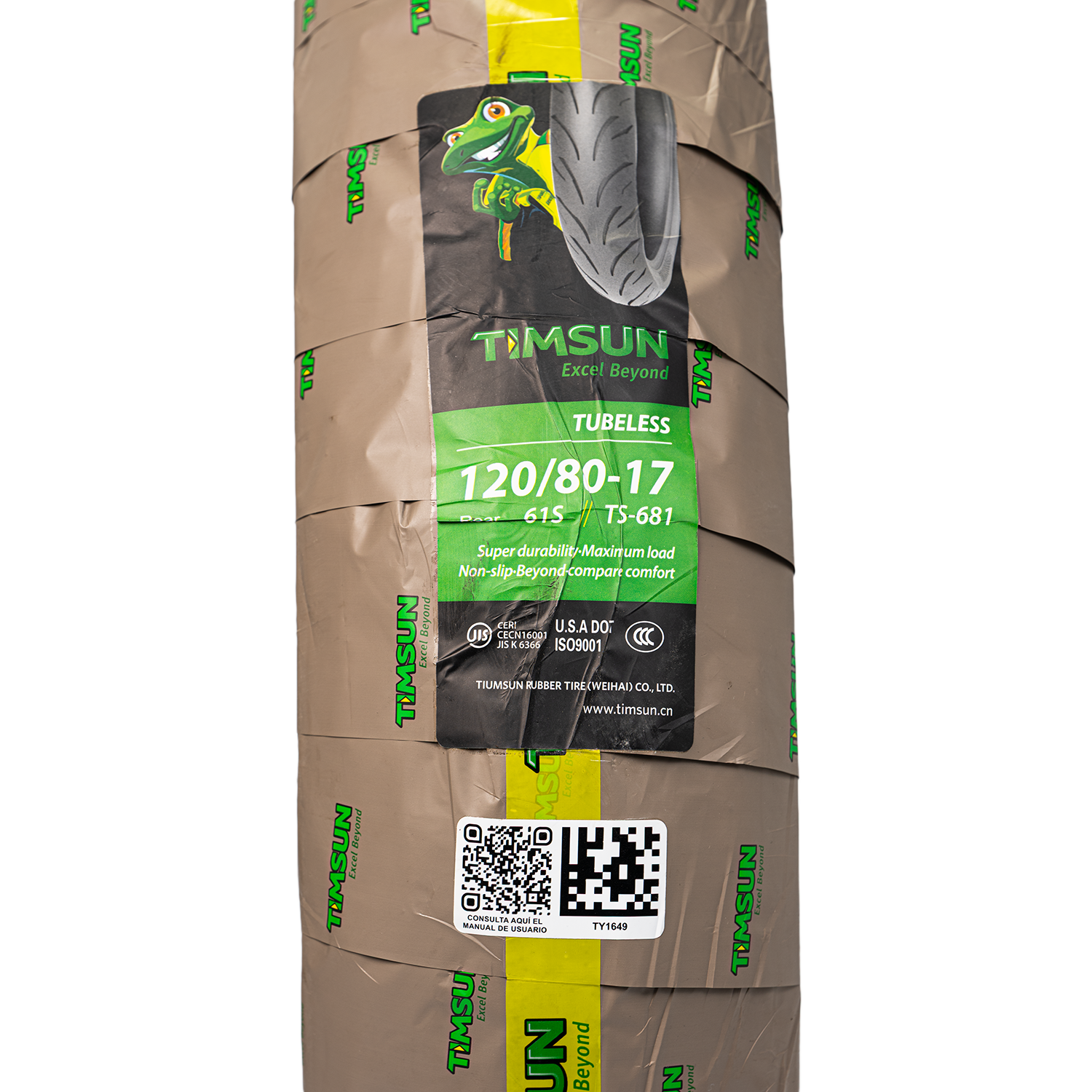 Llanta TIMSUN 120 80-ts 17trasera 681 sellomatic