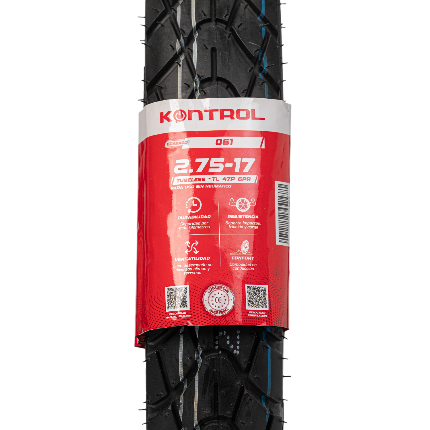 Llanta KONTROL 2.75-knt 17delantera 061 sellomatic